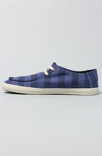 Vans Footwear The Rata Vulc Shoe in Blue Stripes