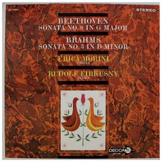 Morini R Firkusny Beethoven Brahms Sonatas DL710065 Orig Stereo LP