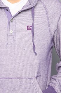 LRG Core Collection The Core Collection Hooded Henley in Purple