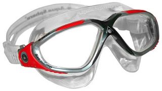 Aqua Sphere Vista Swim Goggles Blk Red CLR Skirt Lens
