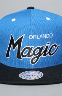 Mitchell & Ness The Orlando Magic Script 2Tone Snapback Cap in Black