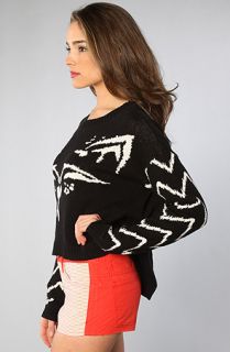 Mad Love The Cleopatra Crop Sweater Concrete