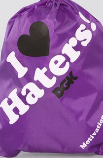 DGK The Haters Cinch Bag in Purple Concrete