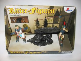 30 x Toys Ritter Figuren Feld Kampfer Plastic Medieval Knights Set