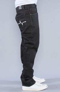 LRG The Uprise True Straight Fit Jeans in Raw Black