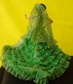 Vtg Beautiful Doll Spanish Flamenco Dancer