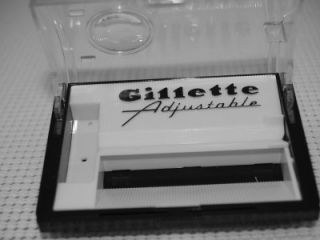 Gillette Nickle Plated Fatboy Adjustable de Safety Razor Set Dated