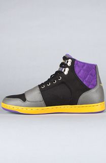 Creative Recreation The Cesario Sneaker in Black Gunmetal Purple