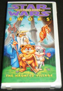 Star Wars Ewoks The Haunted Village Animated VHS