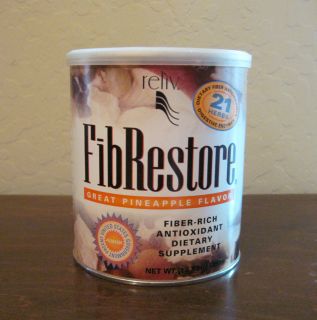 RELIV FIBRESTORE~PINEAPPLE FLAVOR~ Fiber Rich Antioxidant Dietary