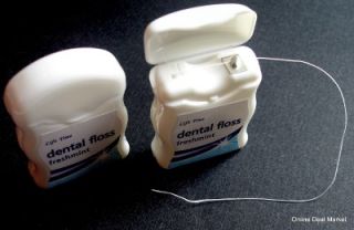 Set of 2 Box Waxed Mint Flavored Dental Floss Teeth Flossing 2X 164