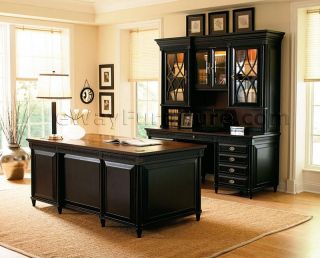 Bestseller American Federal Black Wood Executive Desk Office Furniture