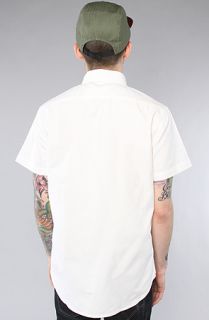 General Assembly The Short Sleeve Contrast Buttondown Shirt in White