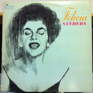 Felicia Sanders s T LP VG 52110 Vinyl 1957 Mono Record Time Series