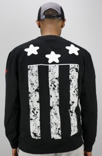Entree Entree LS The USA Flag Black Crew With Patches