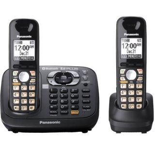 Panasonic KX TG6582T Expandable Digital Cordless Phone with 2 Handsets