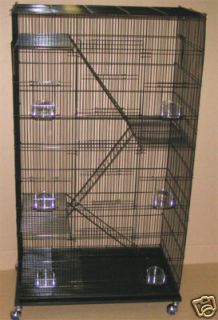  Ferret Chinchilla Sugar Glider Rat Cage Cages 2493 Black Cage