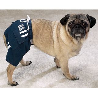 Large Dog Sports Shorts Navy Blue Trunks L New Sale