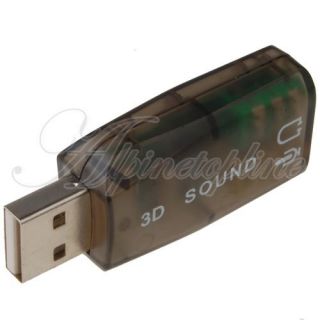 USB External Sound Card for Laptop Notebook PC Desktop