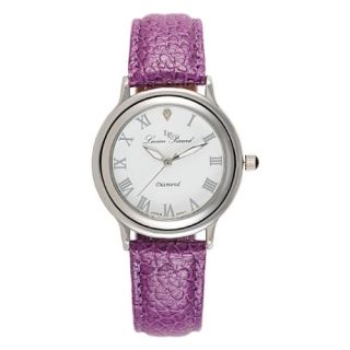 Lucien Piccard Ladies Fiano Collection features a white textured dial