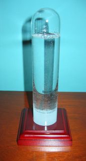 The Admiral Fitzroy Storm Glass 8 Tall on Wooden Base New in Box