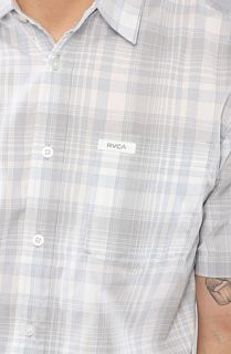 RVCA The Salty SS Buttondown Shirt in Miner Grey