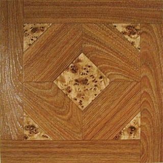 Wood Vinyl Floor Tile 36 Pcs Self Adhesive Flooring   Actual 12 x 12