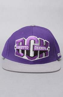 DGK The Ghetto Champs Starter Cap in Purple Grey