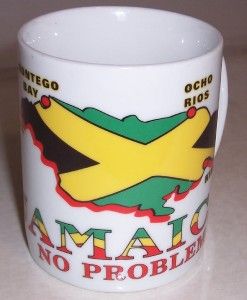 new jamaica no problem island flag map coffee mug