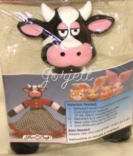 Cow Air Freshener Doll 5 3 4 Tall Fibre Craft New