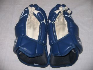 Used Rawlings H145 Size 14 Navy Ice Hockey Gloves