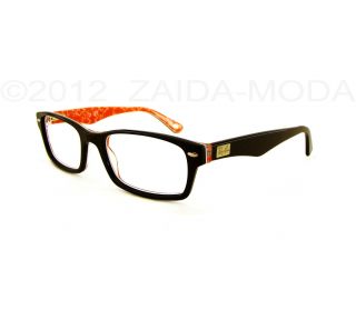 Ray Ban® RB 5206 Classic Eyeglass Frame Black Red Text