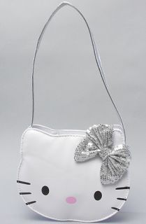 Accessories Boutique The Hello Kitty Sequin Bow Bag in Silver and