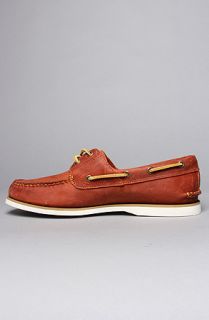 Timberland The Timberland Icon Classic 2Eye Boat Shoe in Orange Ginger