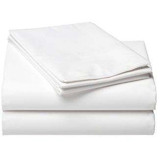  360 Thread Count Perfect Pinpoint Twin Flat Sheet White 1557806