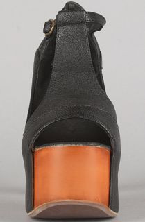 Jeffrey Campbell The Foxy Shoe in Black Leather