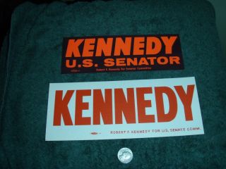Robert F Kennedy US Senate Campaign Bumper Sticker