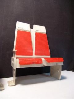 Playscale Miniature United Airlines Airplane Passenger Seats