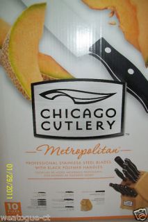 New Chicago Cutlery Metropolitan 10 Piece Block Set