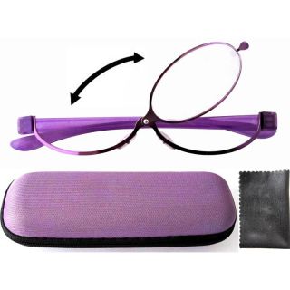  Eye Makeup Flip Eyeglasses Glasses Hard Case Contacts