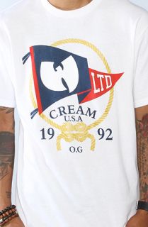 Wutang Brand Limited The Wu Pennant Tee in White