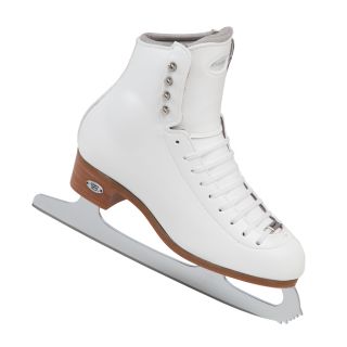 Riedell Ice Skate Boot Onyx 092 A Blades NIB 255 White Nar Size 4