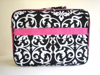  /Laptop Briefcase Bag Padded Travel Luggage Case Damask/Floral Pink