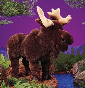 Folkmanis Puppets Moose Puppet 20 Long Spectacular