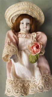 Antique Old Vintage  & Roebuck Fine Porcelain Doll w/Tag