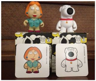 Kidrobot Family Guy( Louis & Brian) 3 Vinyls!!