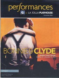 BONNIE & CLYDE La Jolla Playbill+ad Frank Wildhorn Laura Osnes Stark