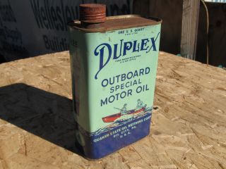 Duplex Outboard Special Motor Oil 60 Wt. Unopened Quaker State 1 Quart