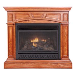 Ventless Heater Fireplace Natural Gas Propane LP Mantel