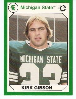 1990 Kirk Gibson Michigan State Card 76 Detroit Tigers